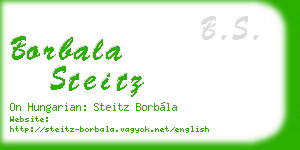 borbala steitz business card
