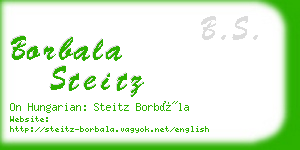 borbala steitz business card